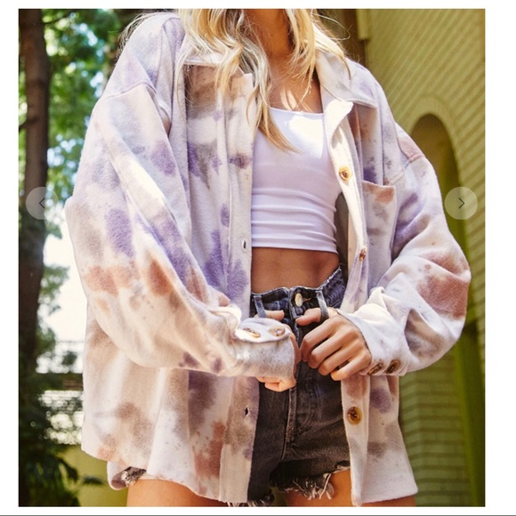 Tie-Dye Oversized Jacket Sz L - Picture 5 of 12